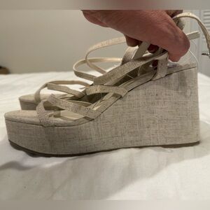 Wild Fable Cream Wedge Platform Sandals